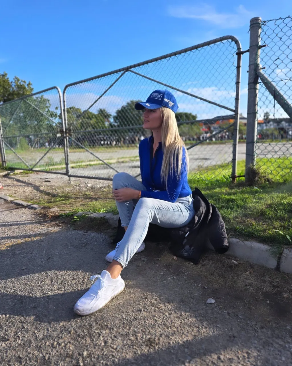 Sitting in mud